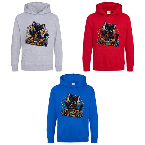 Cat kids halloween - dj, hoodie